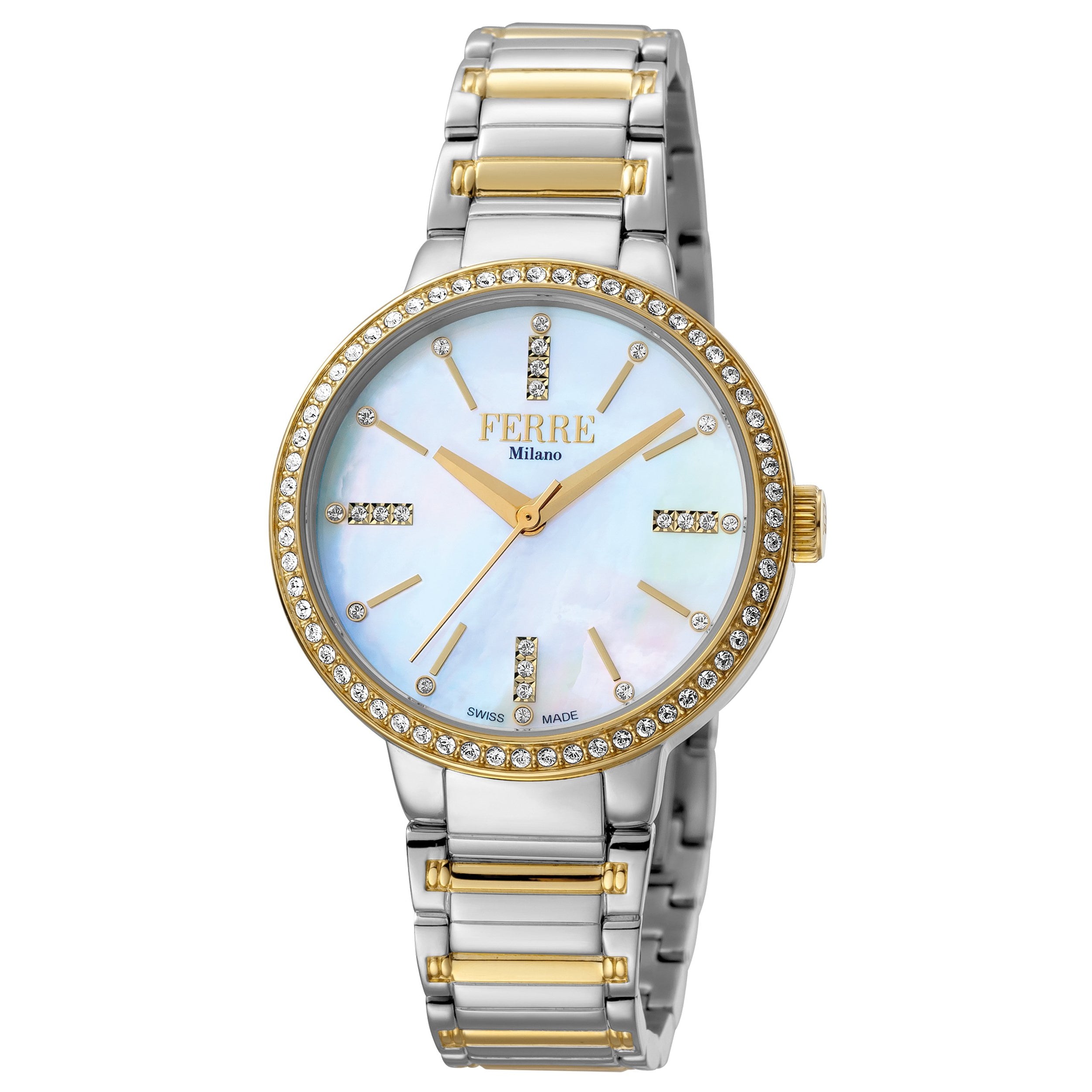 Ferre Milano FM1L084M0101 Ladies Champagne Dial Stainless Steel Watch