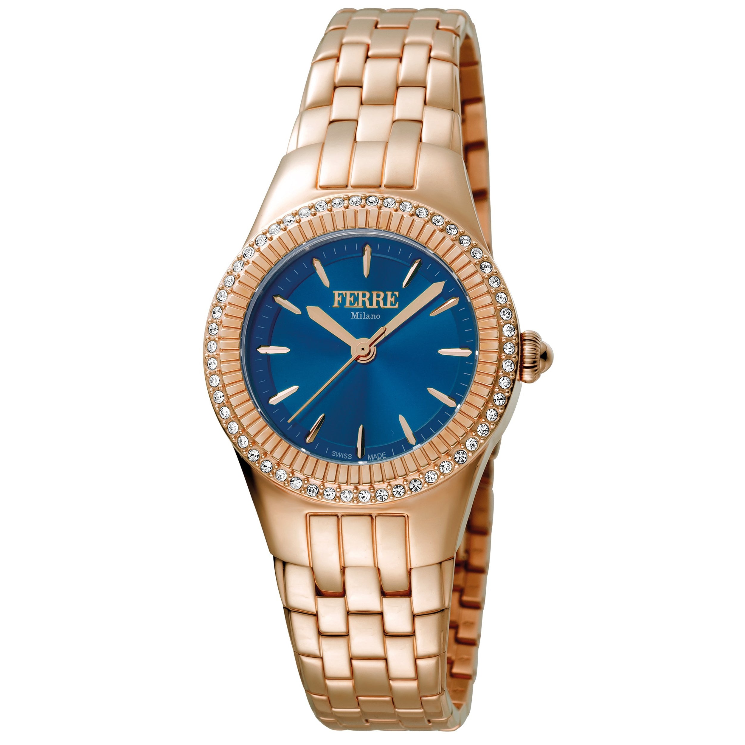 Ferre Milano FM1L089M0081 Ladies Dark Blue Dial Stainless Steel Watch