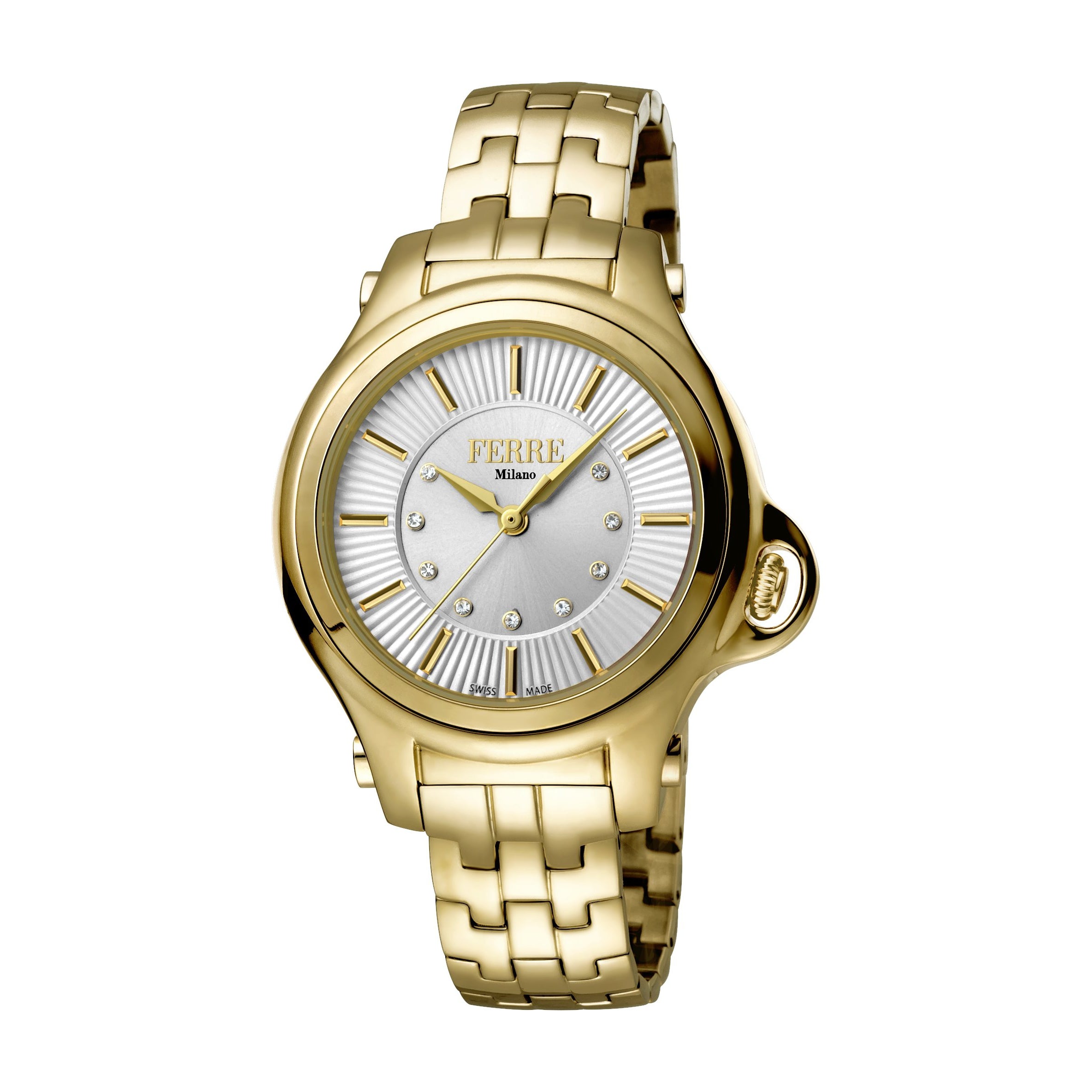 Ferre Milano Ladies Silver Dial GP Watch