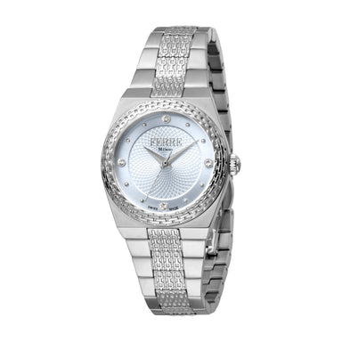Ferre Milano Ladies L. Blue Dial SS MB Watch