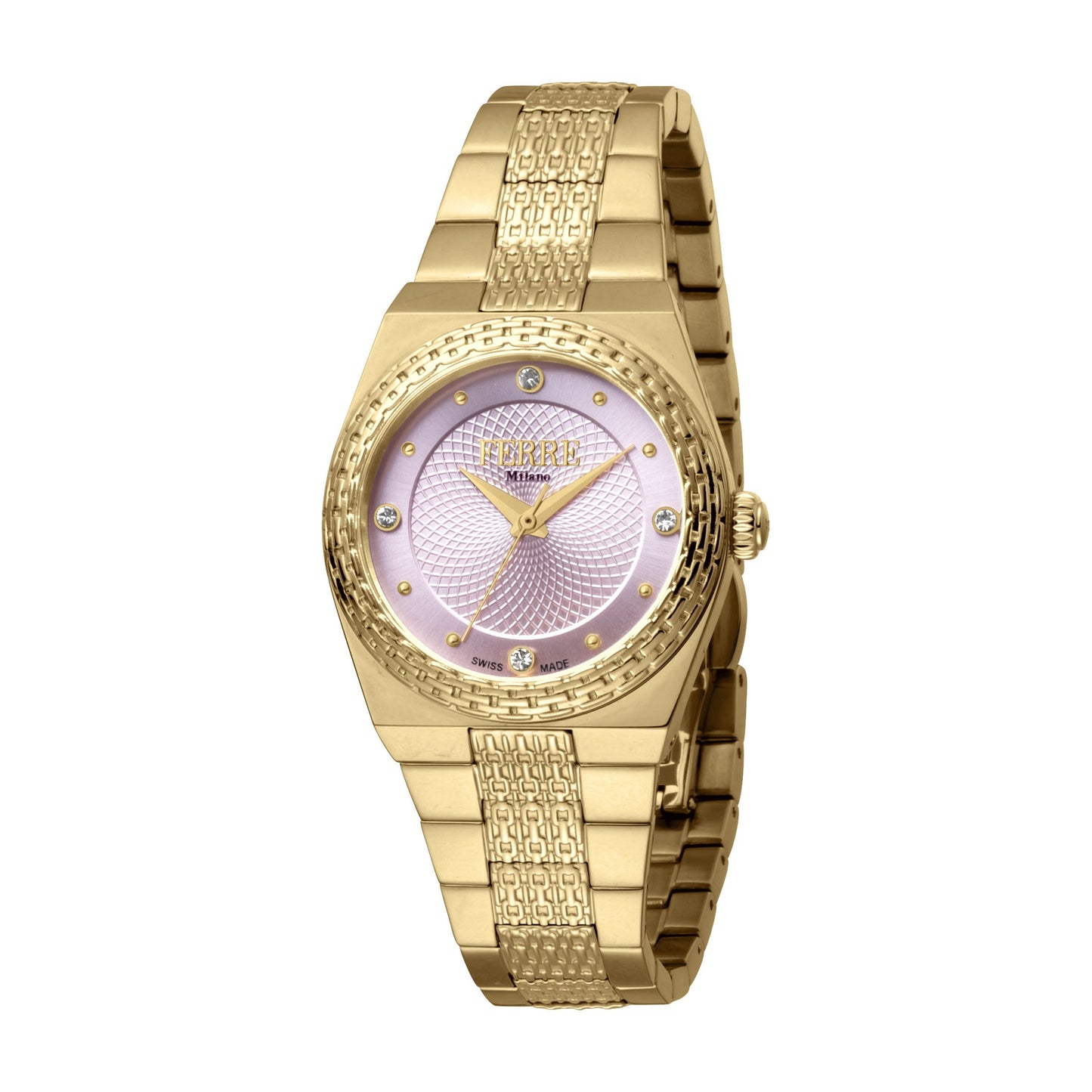 Ferre Milano Ladies Pink Dial GP MB Watch